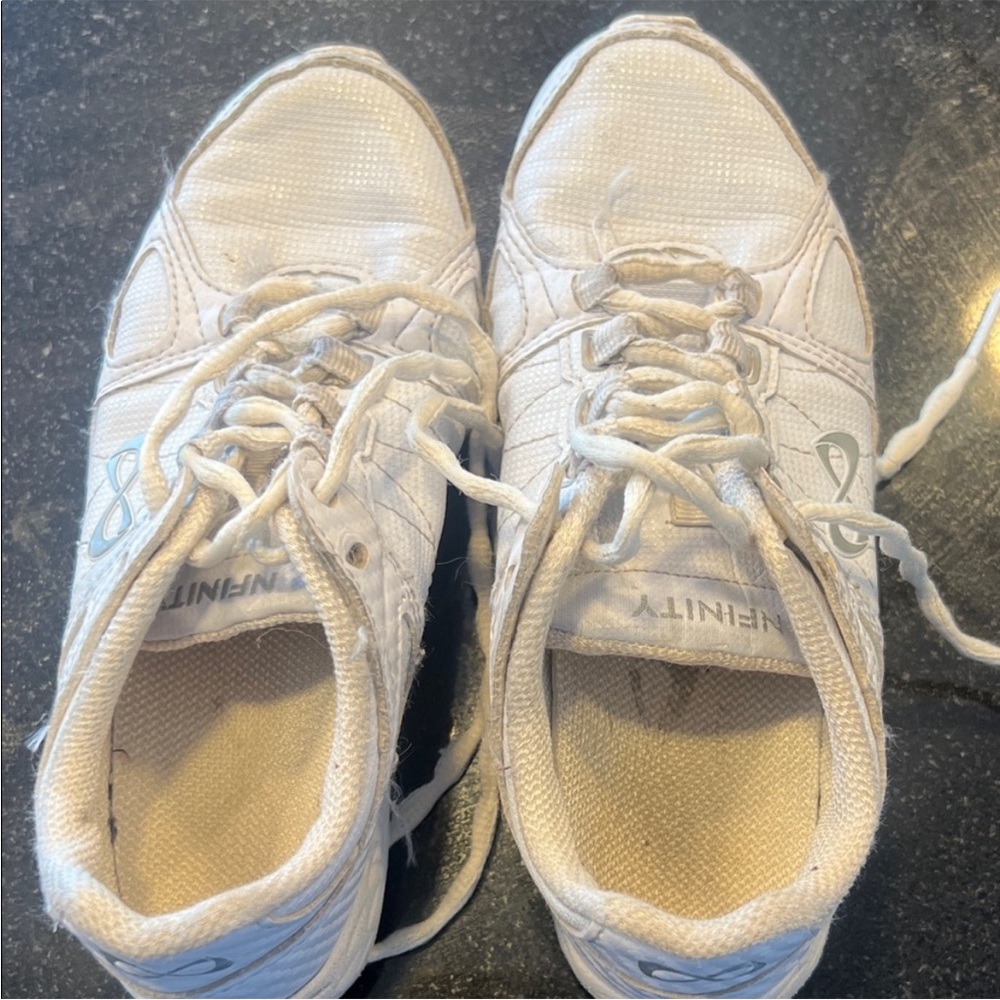NFINITY Girls White Athletic Sneakers